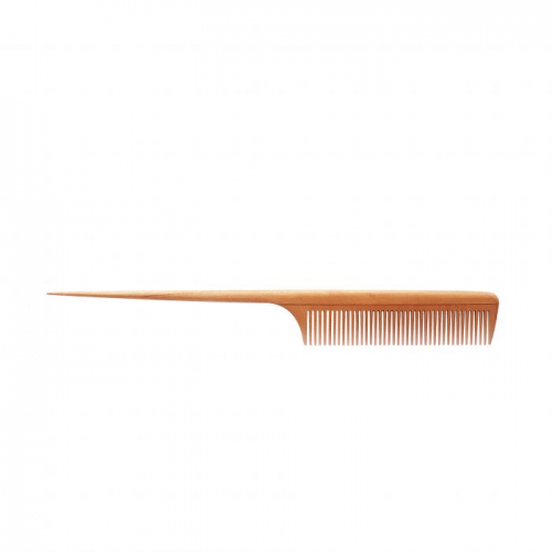 Pettine Antistatico in Legno a Coda denti stretti