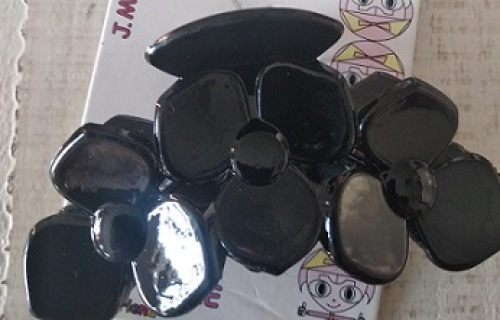 Pinza Grande Fiore nero